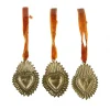 Palais du Rosaire Lot de 3 Ex-voto à suspendre - Love, hope, joy - 8 cm^ Ex-Voto | Cadre Religieux