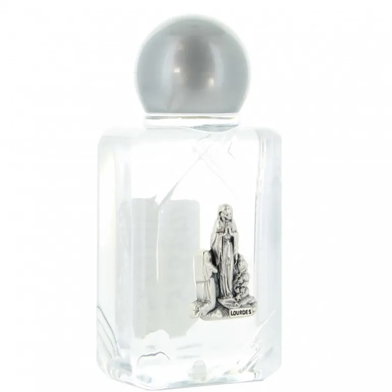Palais du Rosaire Lot de 5 Flacons en plastique 45ml d'eau de Lourdes illustré avec l' Apparition^ Flacon Eau De Lourdes