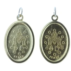Palais du Rosaire Lot de 2 médailles de la Vierge Miraculeuse en métal doré 20mm^ Médaille Miraculeuse | Médaille Et Croix Métal