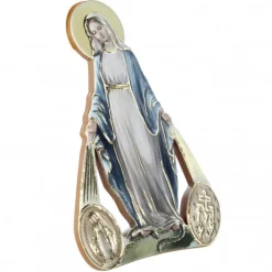 Palais du Rosaire Magnet de la Vierge Miraculeuse en bois^ Magnet