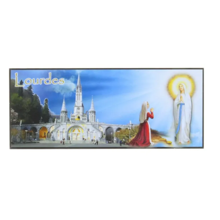 Palais du Rosaire Magnet rectangle Apparition, Basilique et Grotte de Lourdes^ Magnet