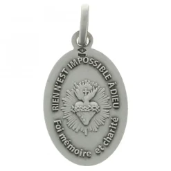 Palais du Rosaire Médaille argent Notre-Dame Artiguelongue^ Médaille De La Vierge | Médaille Et Croix Argent