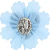 Palais du Rosaire Médaille de Berceau avec une médaille de Lourdes en Argent^ Baptême | Médaille De Berceau