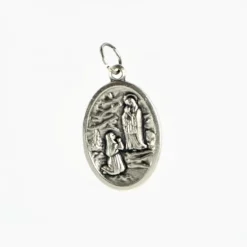 Palais du Rosaire Médaille de l'Appariton et de Bernadette en métal avec image^ Médaille Et Croix Métal