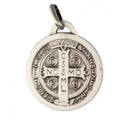 Palais du Rosaire Médaille de Saint Benoît en laiton 20mm^ Médaille De Saint | Médaille Et Croix Métal