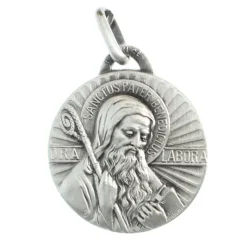 Palais du Rosaire Médaille de Saint Benoît en laiton 20mm^ Médaille De Saint | Médaille Et Croix Métal