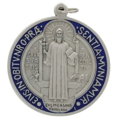Palais du Rosaire Médaille de Saint Benoît 100mm émaillée bicolor^ Médaille De Saint | Médaille Et Croix Métal