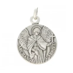 Palais du Rosaire Médaille de Saint Gabriel en Argent de 16mm^ Médaille Et Croix Argent