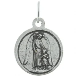 Palais du Rosaire Médaille de Saint Michel en métal argenté^ Médaille De Saint | Médaille Et Croix Métal