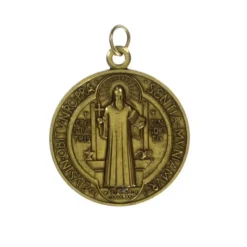 Palais du Rosaire Médaille de Saint-Benoit de 30mm en métal couleur bronze^ Médaille De Saint | Médaille Et Croix Métal