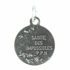 Palais du Rosaire Médaille de Sainte Rita en métal argenté 15mm^ Médaille De Saint | Médaille Et Croix Métal
