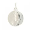 Palais du Rosaire Médaille en argent de la Vierge priante 16mm^ Médaille De La Vierge | Médaille Et Croix Argent