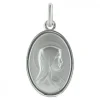Palais du Rosaire Médaille en Argent double face Vierge Marie et Apparition de Lourdes 18mm^ Médaille De La Vierge | Médaille De Lourdes