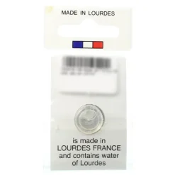Palais du Rosaire Médaille en métal de l'Apparition avec de l'eau de Lourdes 17,5mm^ Médaille Et Croix Métal | Médaille De Lourdes