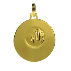 Palais du Rosaire Médaille en Or 9 carats de Saint-Christophe 18 mm 3,38g^ Médaille Et Croix Or