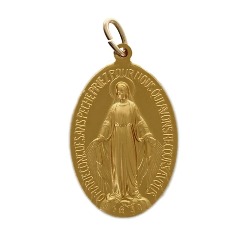 Palais du Rosaire Médaille Miraculeuse Dorée^ Médaille Miraculeuse | Médaille Et Croix Métal