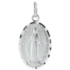 Palais du Rosaire Médaille Miraculeuse en Argent et bords diamantés 20mm^ Médaille Et Croix Argent