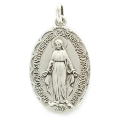 Palais du Rosaire Médaille Miraculeuse en argent 33mm 11g^ Médaille Miraculeuse | Médaille Et Croix Argent