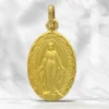 Palais du Rosaire Médaille Miraculeuse en or de 19 mm^ Baptême | Communion