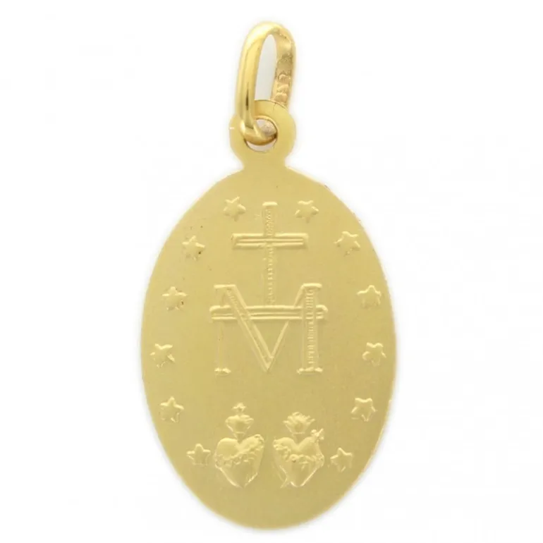 Palais du Rosaire Médaille Miraculeuse en or de 19 mm^ Baptême | Communion
