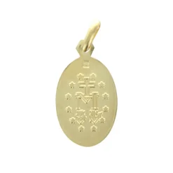 Palais du Rosaire Médaille Miraculeuse en plaqué or colorées 19mm^ Médaille Miraculeuse | Médaille Et Croix Plaqué Or