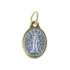 Palais du Rosaire Médaille métal doré Vierge Miraculeuse argentée^ Médaille Miraculeuse | Médaille Et Croix Métal
