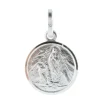 Palais du Rosaire Médaille ronde en Argent de l'Apparition de Lourdes^ Médaille De Lourdes | Médaille Et Croix Argent