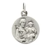 Palais du Rosaire Médaille Saint Joseph en argent 16 mm^ Médaille Et Croix Argent