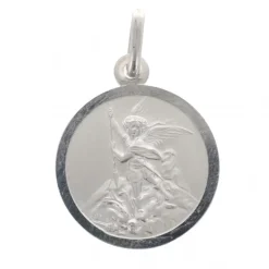 Palais du Rosaire Médaille Saint Michel en argent 16 mm^ Médaille Et Croix Argent