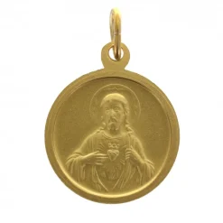 Palais du Rosaire Médaille Scapulaire en laiton doré 18 mm^ Médaille Et Croix Métal