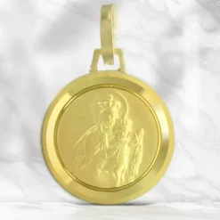 Palais du Rosaire Médaille Scapulaire en Or 12mm^ Communion | Médaille De Saint