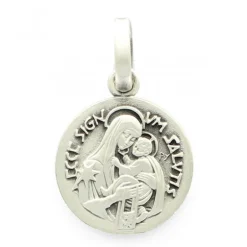 Palais du Rosaire Médaille Scapulaire Moderne en Laiton Argenté de 22 mm^ Médaille De Saint | Médaille Et Croix Métal