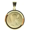 Palais du Rosaire Médaille Vierge Marie revers Apparition de Lourdes 30 mm Plaqué Or^ Médaille De La Vierge | Médaille De Lourdes
