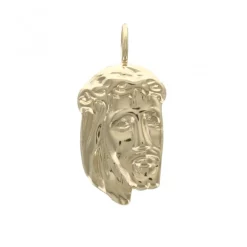 Palais du Rosaire Médaille visage du Christ en plaqué or 31mm^ Médaille Et Croix Plaqué Or