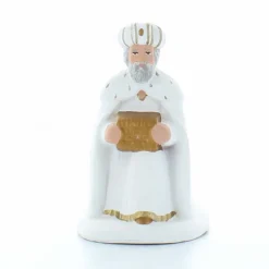 Palais du Rosaire Melchior : Santon de Provence terre cuite de 9 cm pour crèche , style épuré^ Décoration De Noël