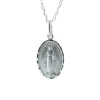 Palais du Rosaire Parure Argent massif, chaîne et médaille Miraculeuse 20mm^ Collier En Argent | Médaille Miraculeuse