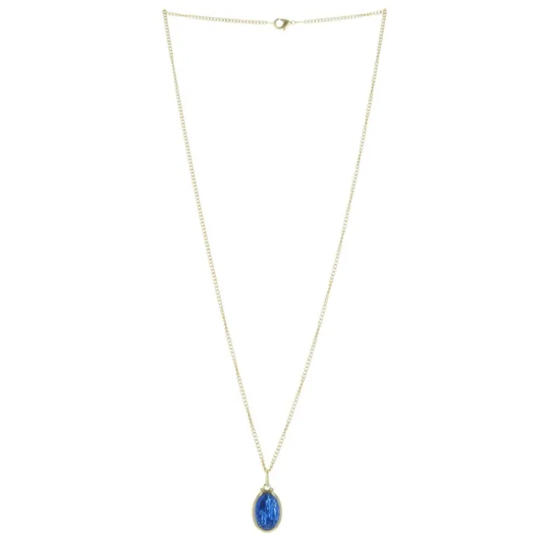 Palais du Rosaire Parure dorée médaille de Lourdes et chaîne de 50cm^ Collier Fantaisie | Médaille De Lourdes