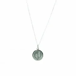 Palais du Rosaire Parure en argent, chaîne et médaille de l'Apparition^ Collier En Argent