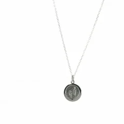 Palais du Rosaire Parure en argent, chaîne et médaille de l'Apparition^ Collier En Argent
