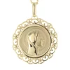 Palais du Rosaire Parure médaille Vierge Marie Plaqué Or et chaîne 50cm^ Médaille De La Vierge | Médaille Et Croix Plaqué Or