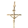 Palais du Rosaire Pendentif croix Plaqué Or et inscription INRI^ Croix En Pendentif | Médaille Et Croix Plaqué Or