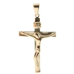 Palais du Rosaire Pendentif croix Plaqué Or moderne^ Croix En Pendentif | Médaille Et Croix Plaqué Or