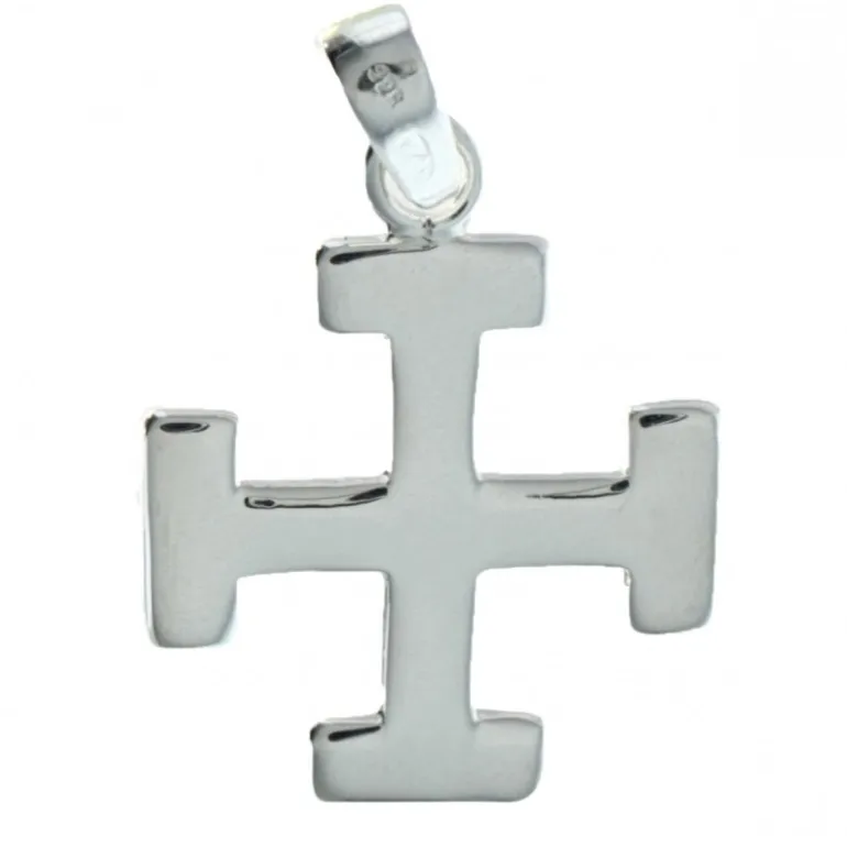 Palais du Rosaire Pendentif Croix Scout en Argent - Cadeaux religieux^ Médaille Et Croix Argent