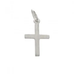 Palais du Rosaire Pendentif crucifix en argent rhodié 13mm^ Croix En Pendentif | Médaille Et Croix Argent