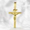 Palais du Rosaire Pendentif Crucifix en Or avec le Christ 3cm^ Croix En Pendentif | Médaille Et Croix Or