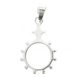Palais du Rosaire Pendentif Dizainier en argent 20mm^ Médaille Et Croix Argent | Chapelet Dizainier