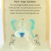 Palais du Rosaire Petit ange en verre sur support avec prière^ Décoration De Noël
