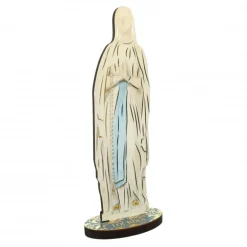 Palais du Rosaire Silhouette de Notre Dame de Lourdes de 14cm^ Cadre Religieux | Statue De Notre Dame De Lourdes