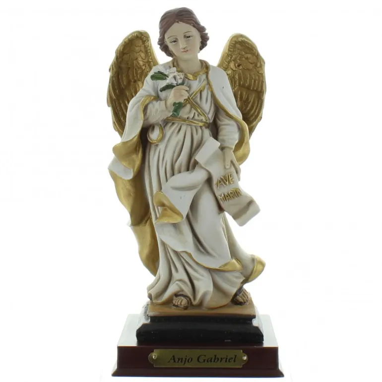 Palais du Rosaire Statue Ange Gabriel en résine 15cm^ Autres Statues De Saints | Statue Ange