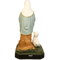 Palais du Rosaire Statue de Bernadette à genoux 50cm avec un mouton^ Statue De Sainte Bernadette